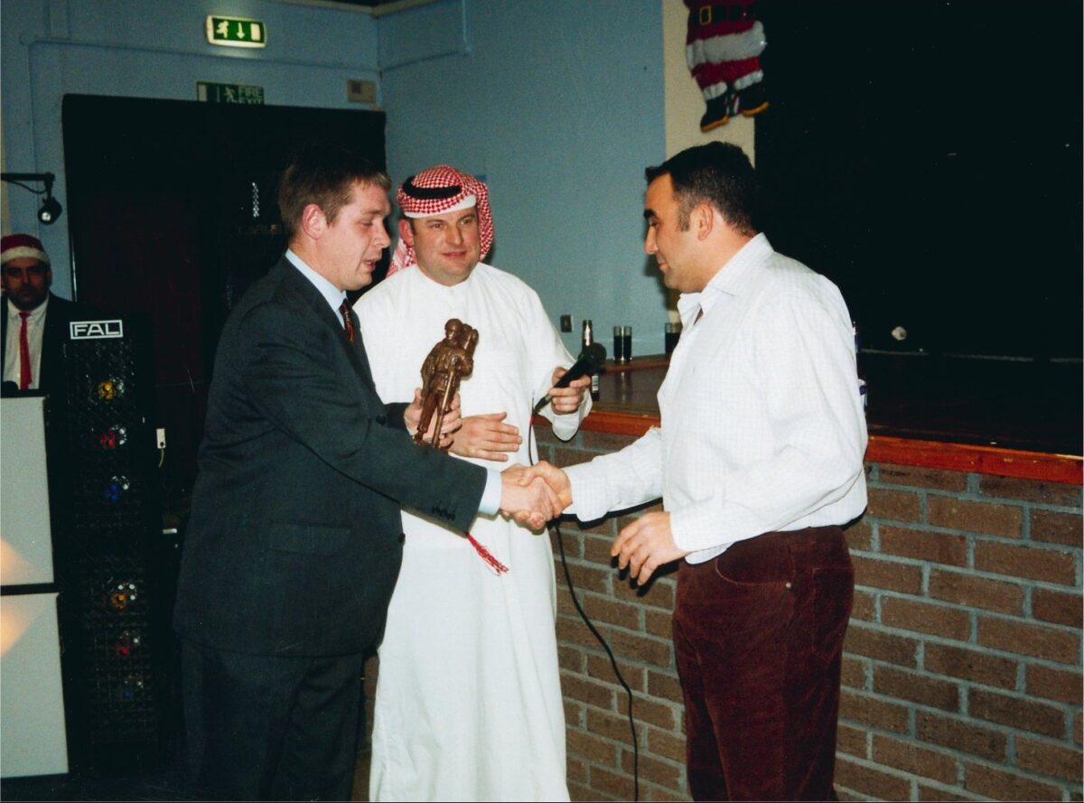 D Company 2nd Battalion Royal Anglian Regiment XMAS party in 2001.