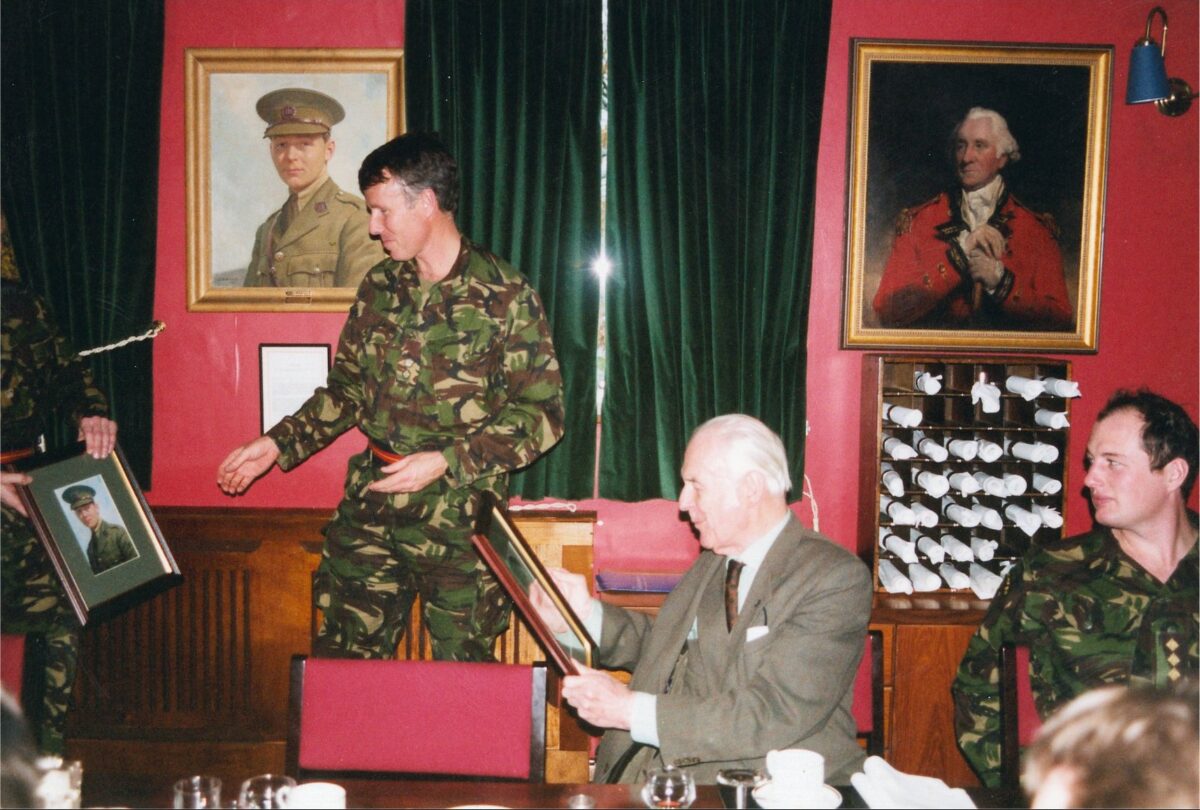 Visit of Nephew of Captain T R Colyer-Ferguson VC Visit of Nephew of Captain T R Colyer-Ferguson VC