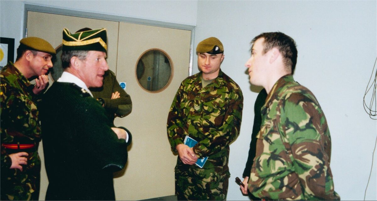 Major General A G Denaro CBE visit Major General A G Denaro CBE visit