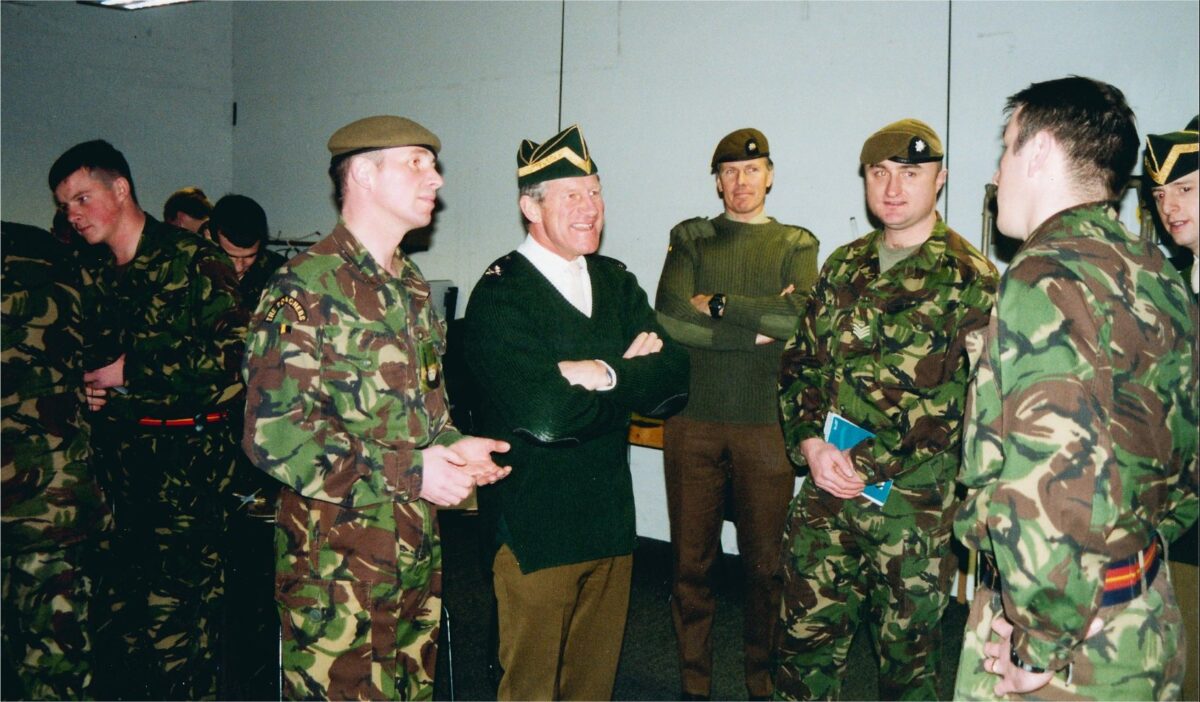 Major General A G Denaro CBE visit