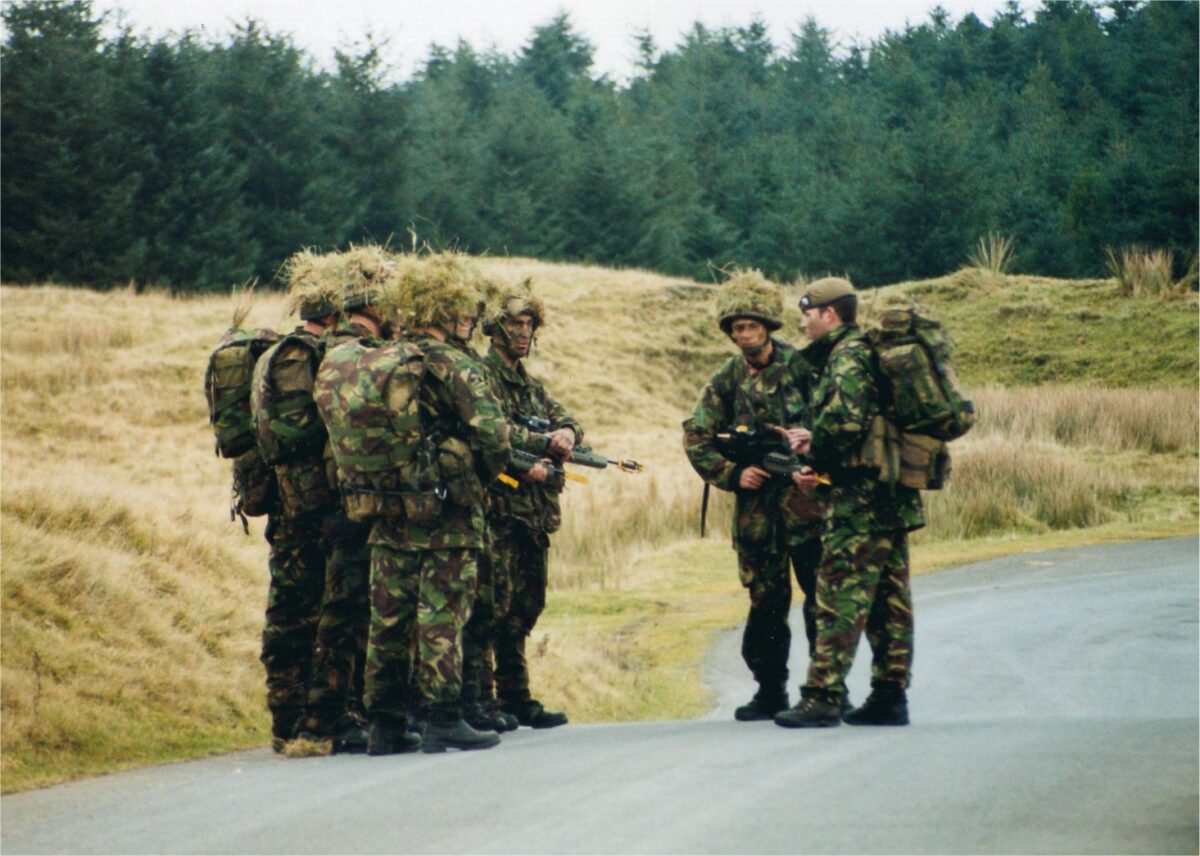 2nd Battalion, Royal Anglian Regiment training circa 2001