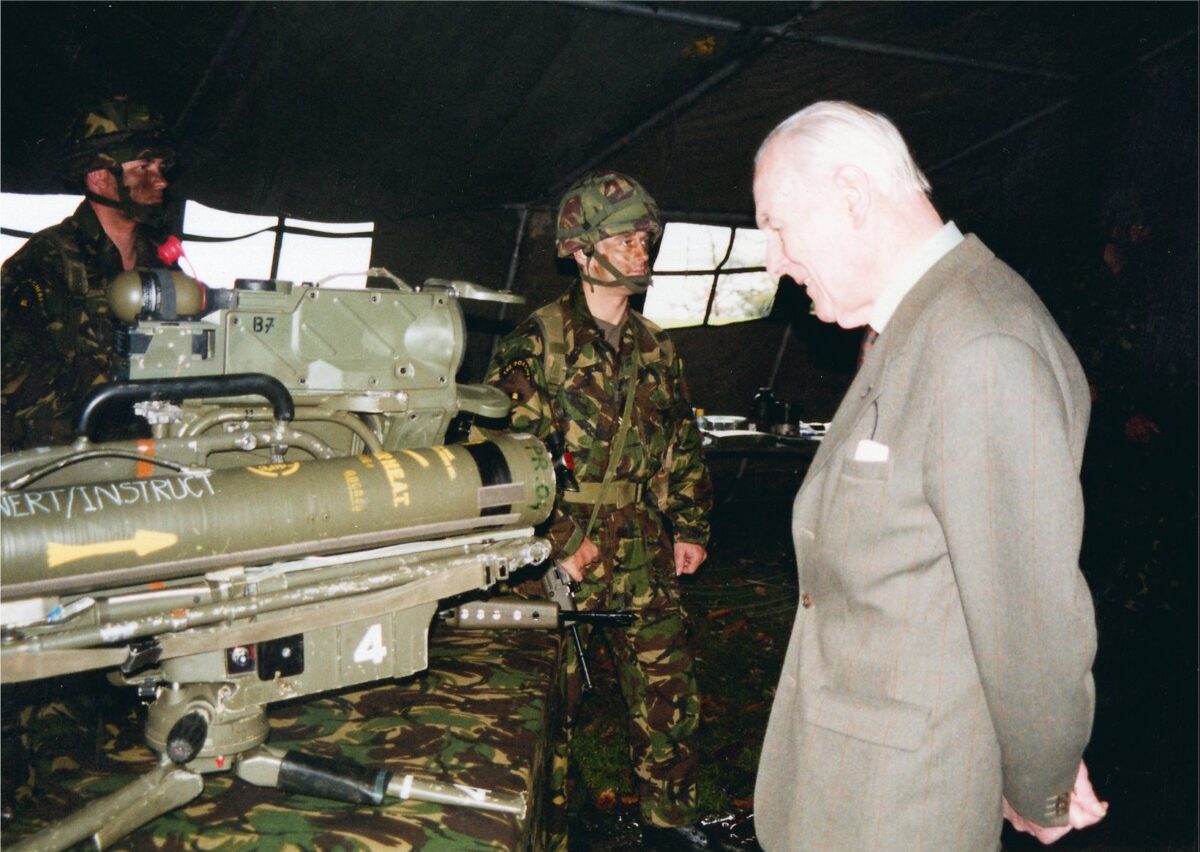 Visit of Nephew of Captain T R Colyer-Ferguson VC Visit of Nephew of Captain T R Colyer-Ferguson VC