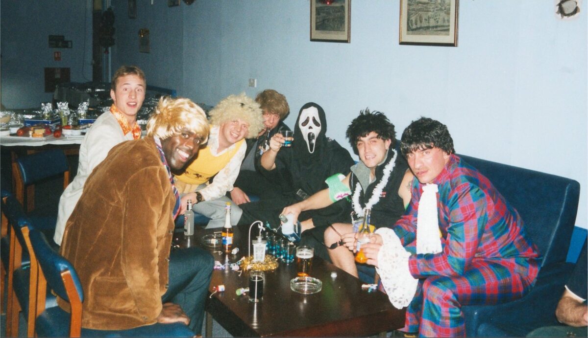 D Company 2nd Battalion Royal Anglian Regiment XMAS party in 2001.