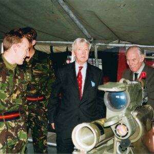 Visit of Nephew of Captain T R Colyer-Ferguson VC Visit of Nephew of Captain T R Colyer-Ferguson VC