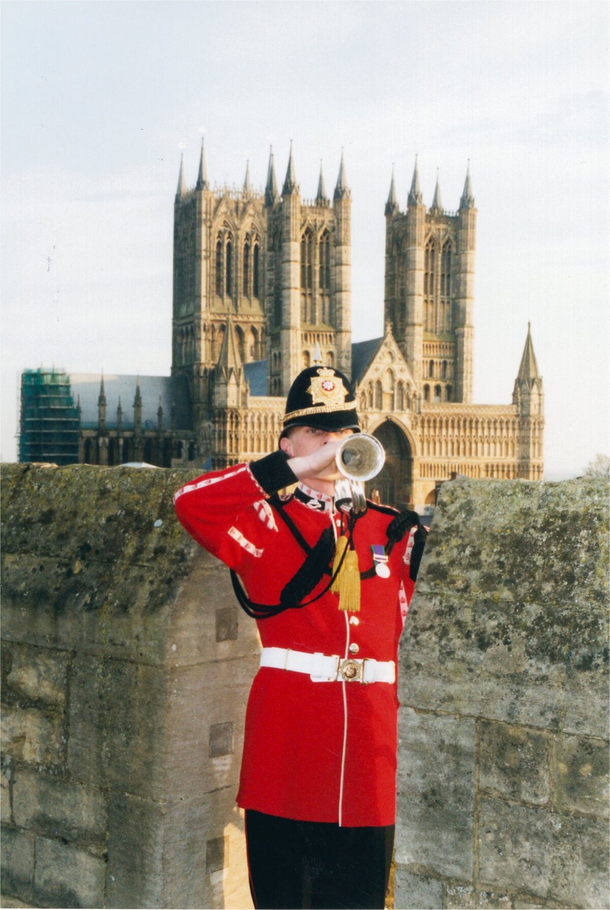 Corps of Drums, 2nd Battalion, Royal Anglian Regiment in Lincoln 2001