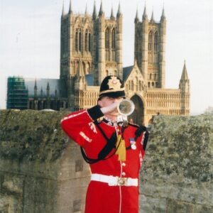 Corps of Drums, 2nd Battalion, Royal Anglian Regiment in Lincoln 2001