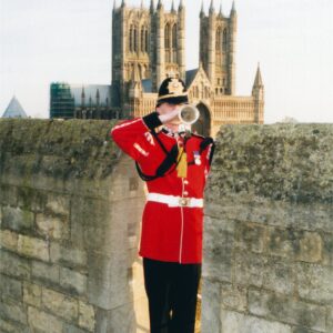 Corps of Drums, 2nd Battalion, Royal Anglian Regiment in Lincoln 2001