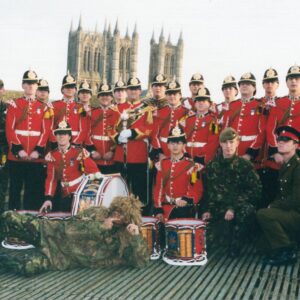 Corps of Drums, 2nd Battalion, Royal Anglian Regiment in Lincoln 2001