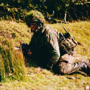 Live firing exercise with the 2nd Battalion Royal Anglian Regiment, British Army at Sennybridge in Wales in 2001.