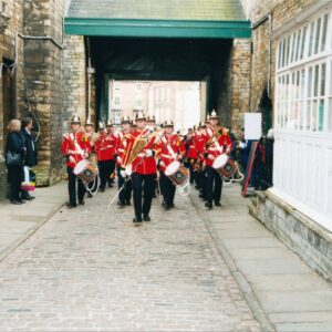 Corps of Drums, 2nd Battalion, Royal Anglian Regiment in Lincoln 2001