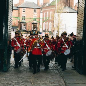 Corps of Drums, 2nd Battalion, Royal Anglian Regiment in Lincoln 2001