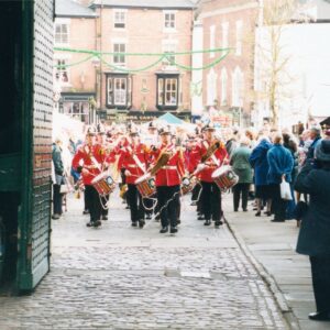 Corps of Drums, 2nd Battalion, Royal Anglian Regiment in Lincoln 2001