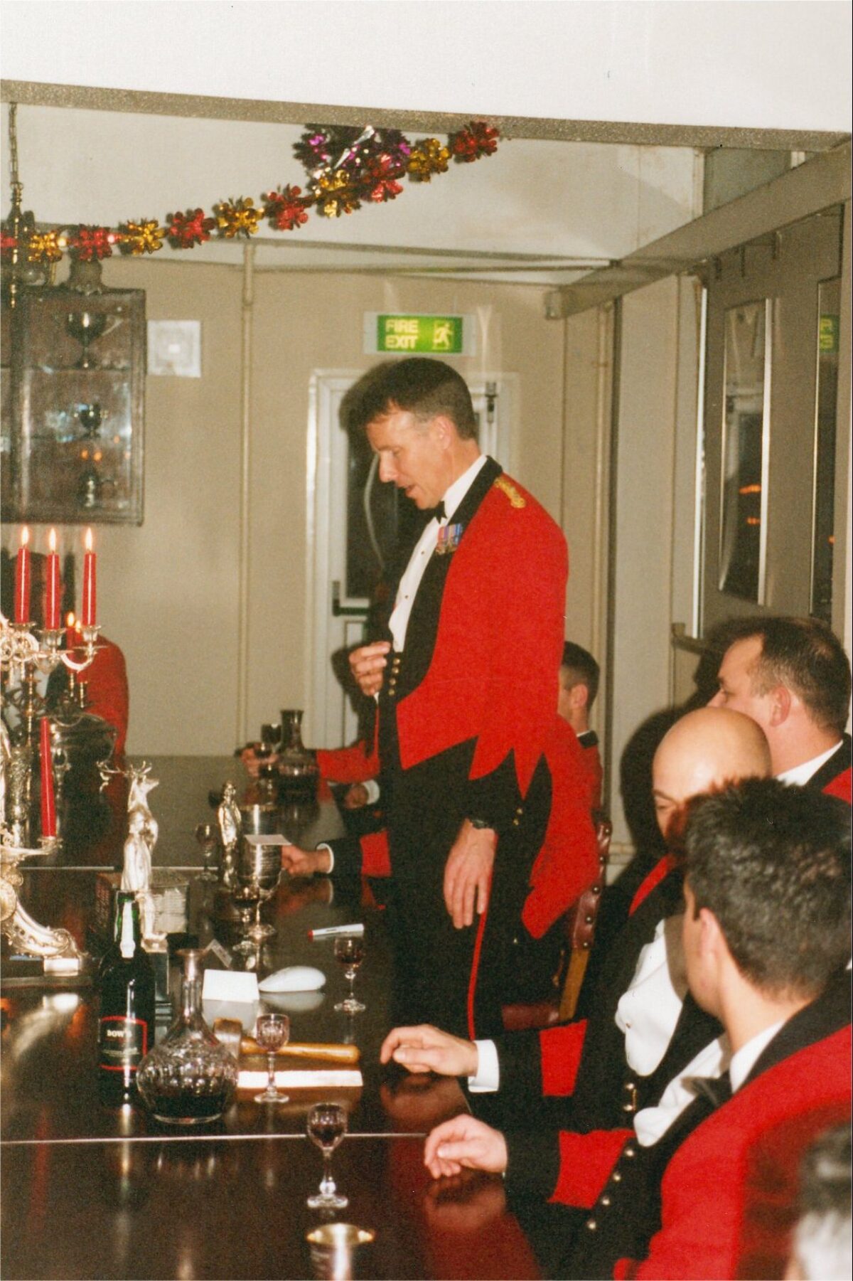2nd Battalion Royal Anglian Regiment Commanding Officers Dine In at the Warrant Officers' and Sergeants' Mess in 2001