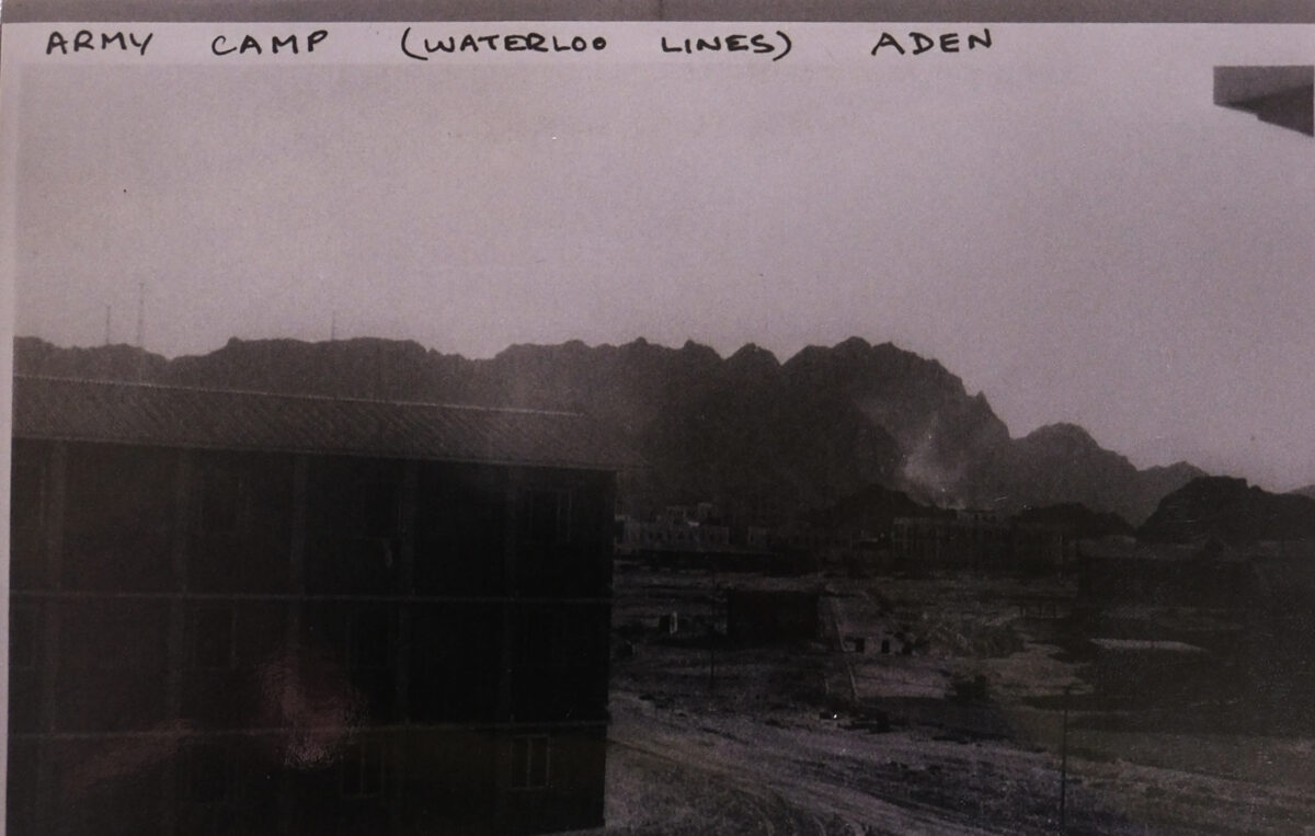 Aden 1967 Waterloo Lines Army Camp