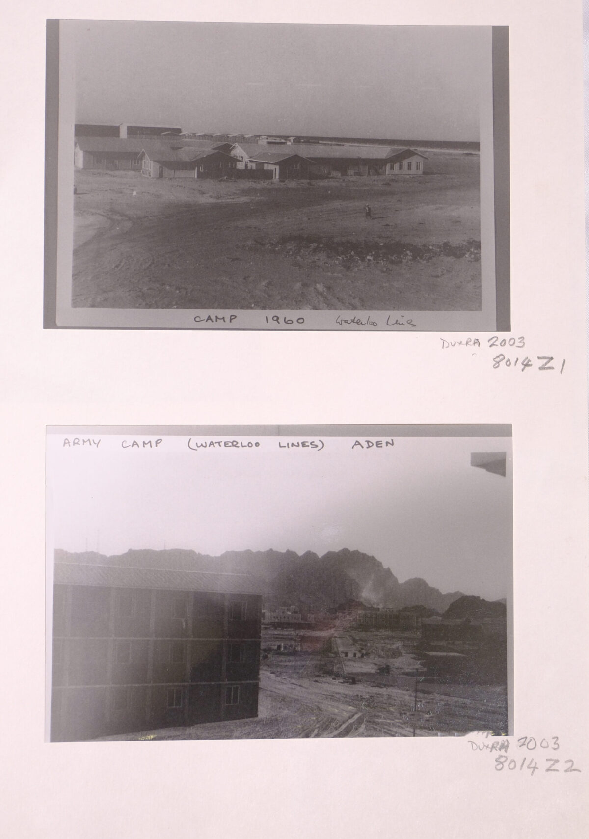 Aden 1967 Waterloo Lines Army Camp