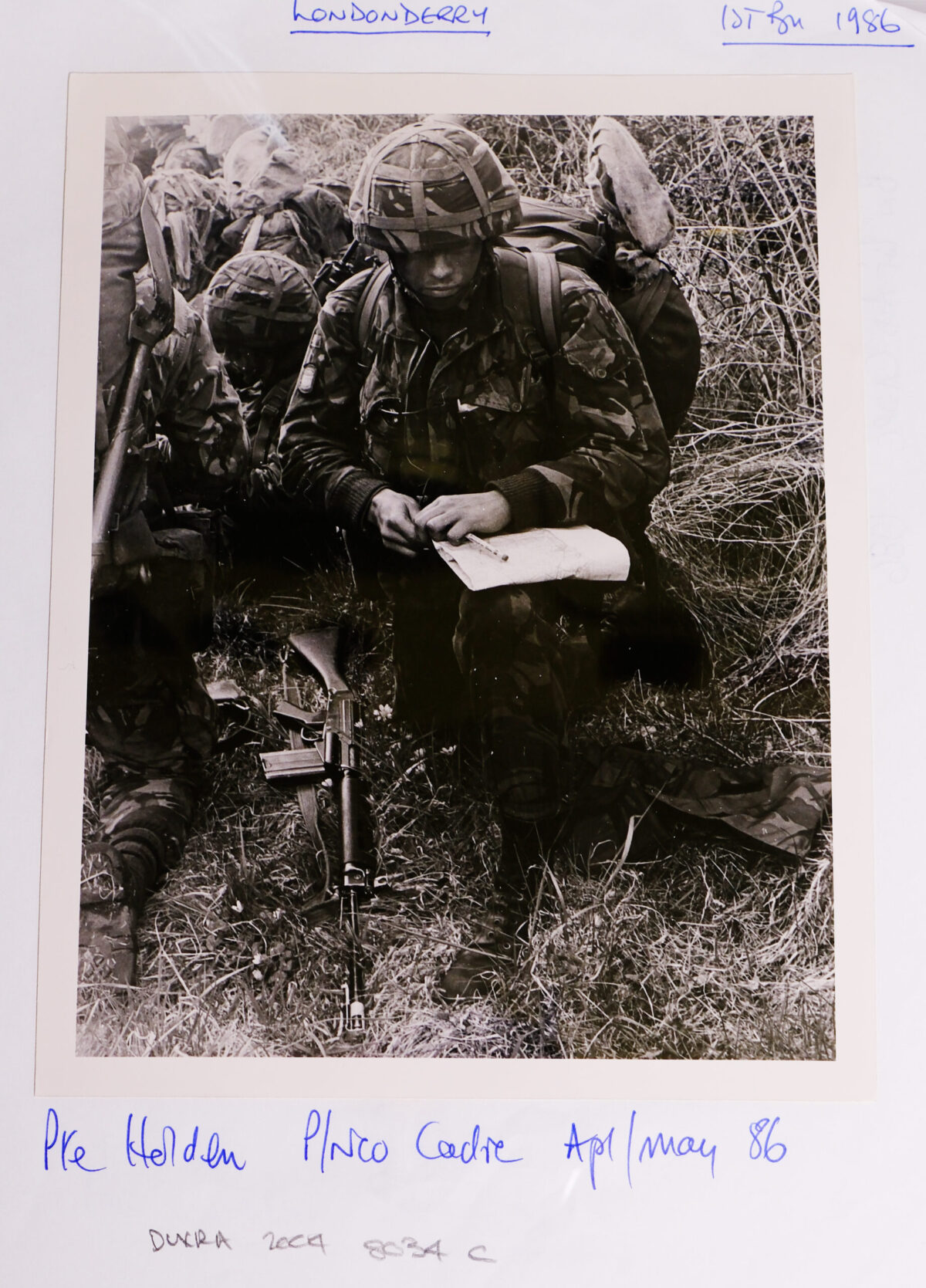 1st Battalion, Royal Anglian Regiment November 1986. PNCO cadre, Private Holden.