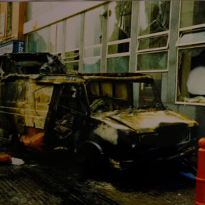 Van Bomb near the post office in Newry Van Bomb near the post office in Newry