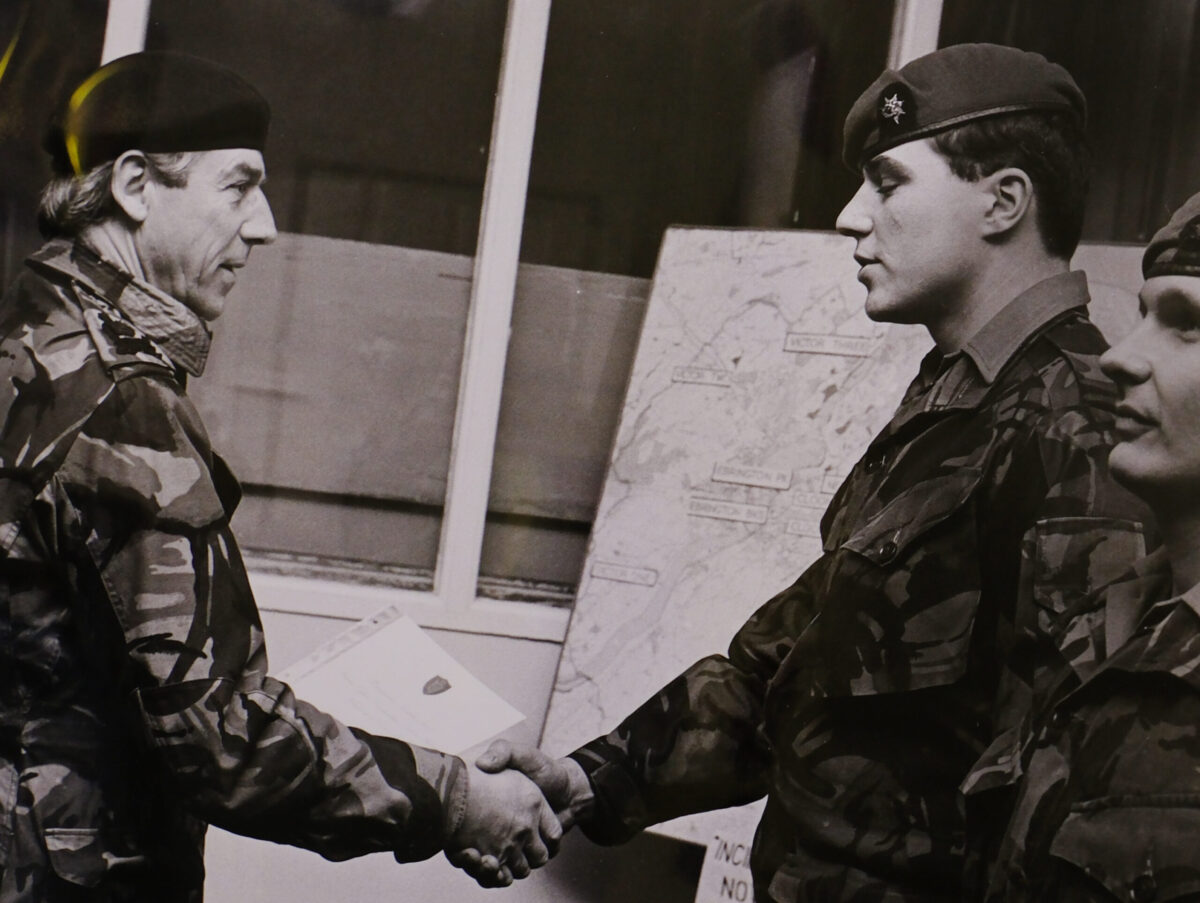 2nd Battalion, Royal Anglian Regiment in Northern Ireland in 1986.