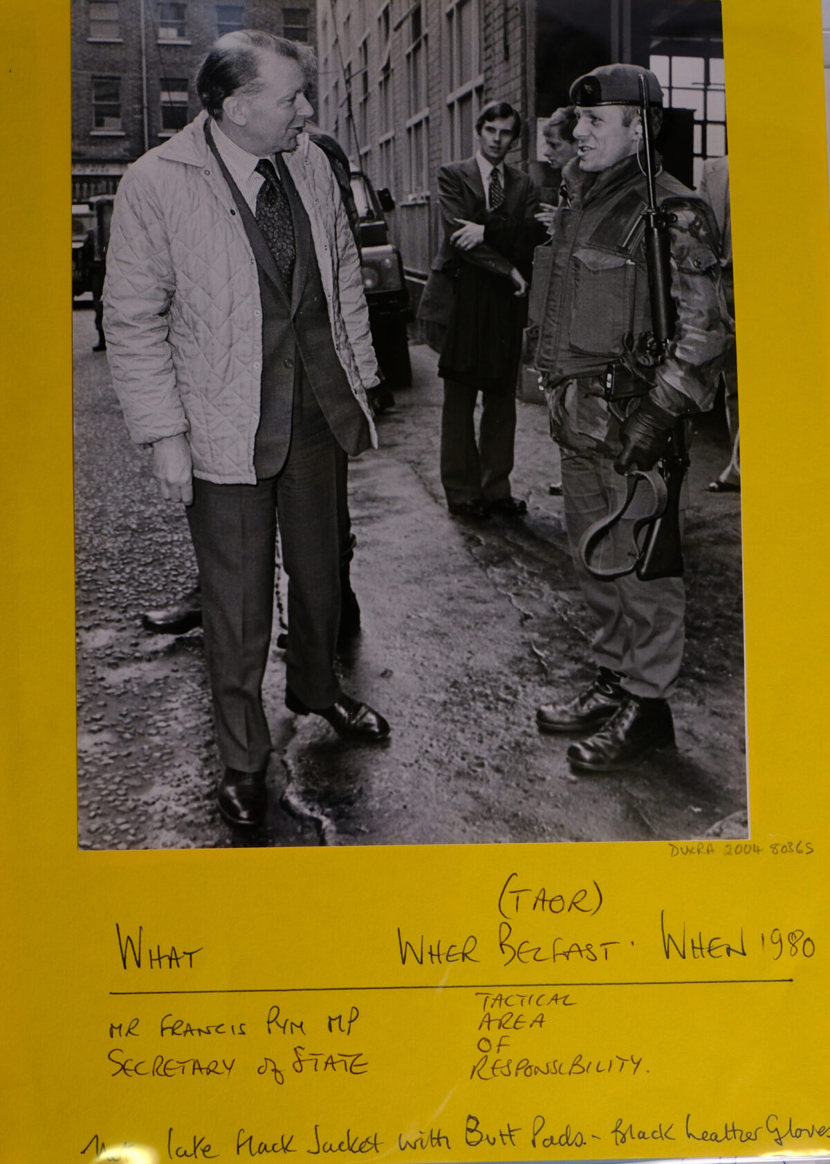 2nd Battalion, Royal Anglian Regiment in Northern Ireland in 1986.