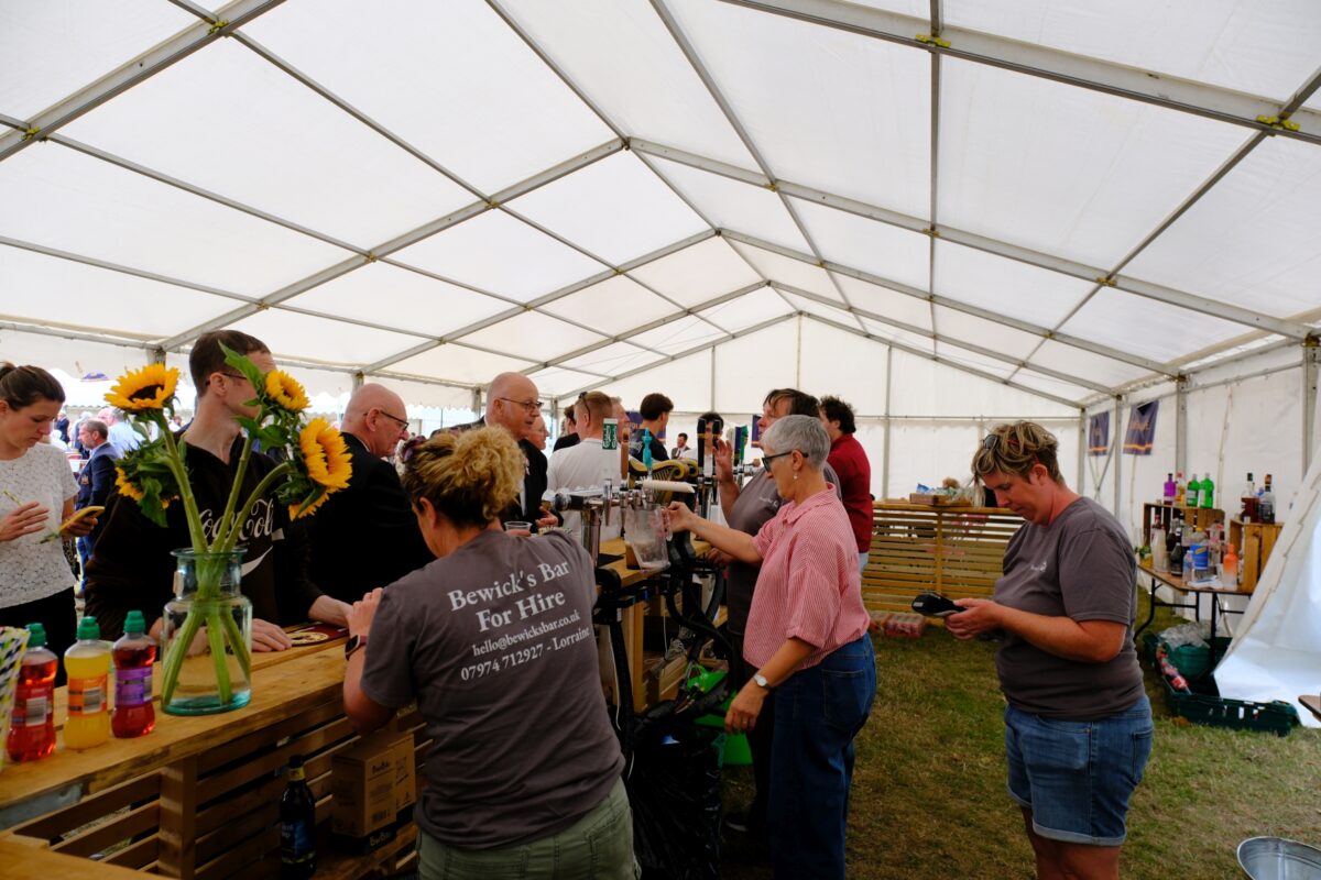 The bar at the Royal Angllian Regimental Day 25