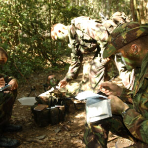 The 2nd Battalion, Royal Anglian Regiment, in Belize in February 2002.