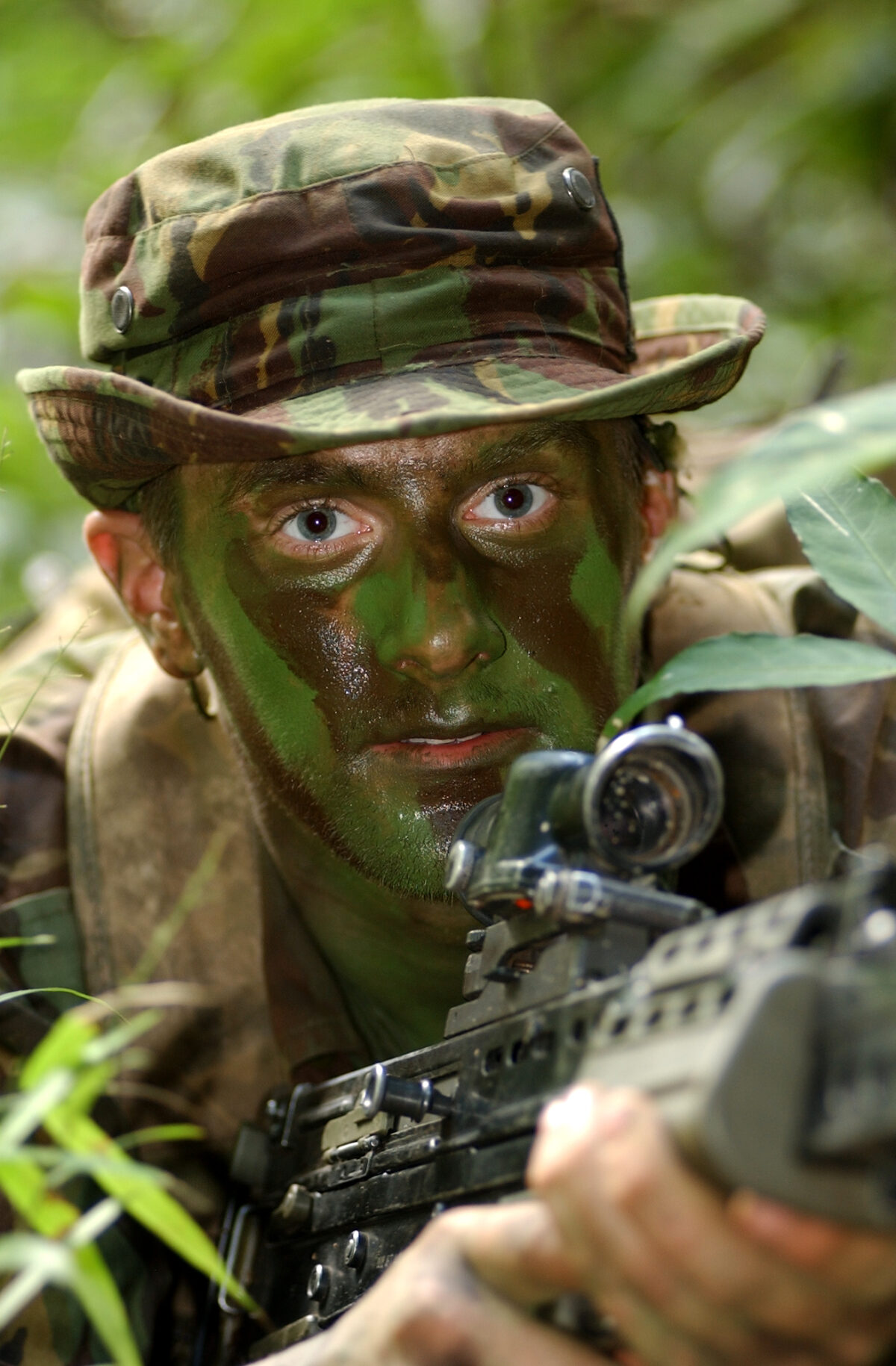The 2nd Battalion, Royal Anglian Regiment, in Belize in February 2002.