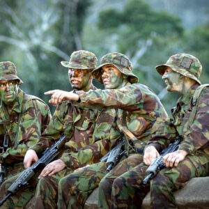 The 2nd Battalion, Royal Anglian Regiment, in Belize in February 2002. The 2nd Battalion, Royal Anglian Regiment, in Belize in February 2002.