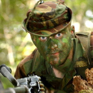 The 2nd Battalion, Royal Anglian Regiment, in Belize in February 2002.