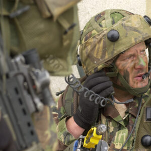 Major MP Aston giving orders during TESEX may 2006