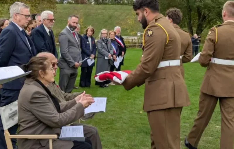 have been reburied in France with military honours. have been reburied in France with military honours.