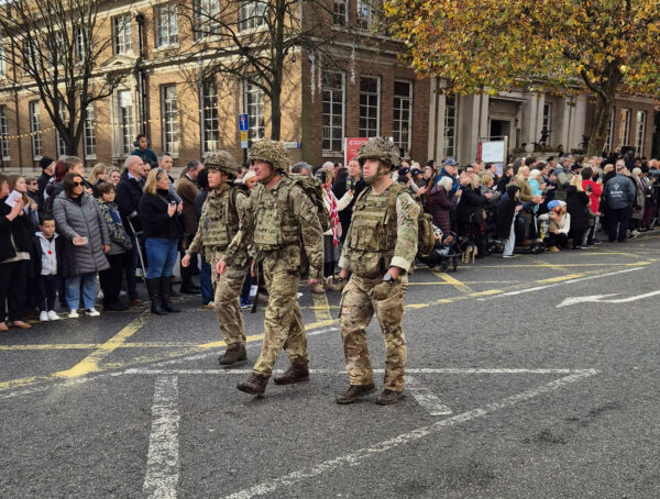 Reservists from the 3rd Battalion, Royal Anglian Regiment run three back to back Marathons