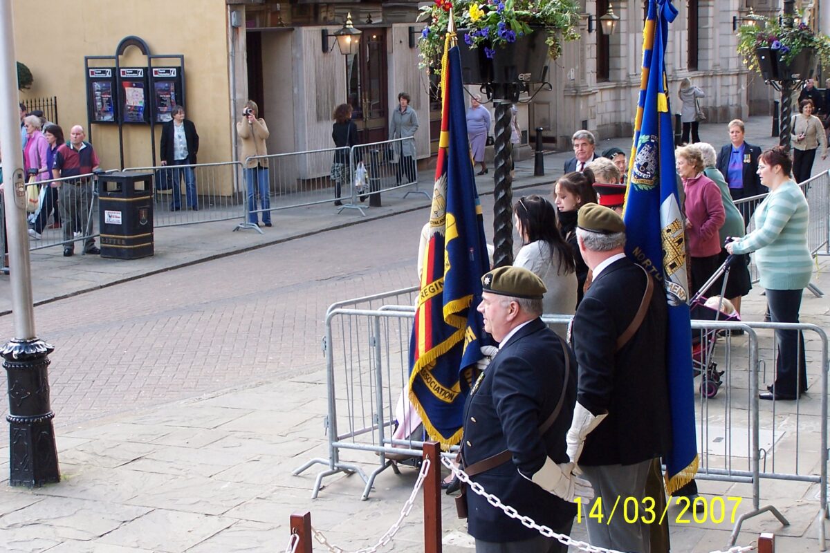 Northampton parade for the 2nd Battalion, Royal Anglian Regiment in 2007