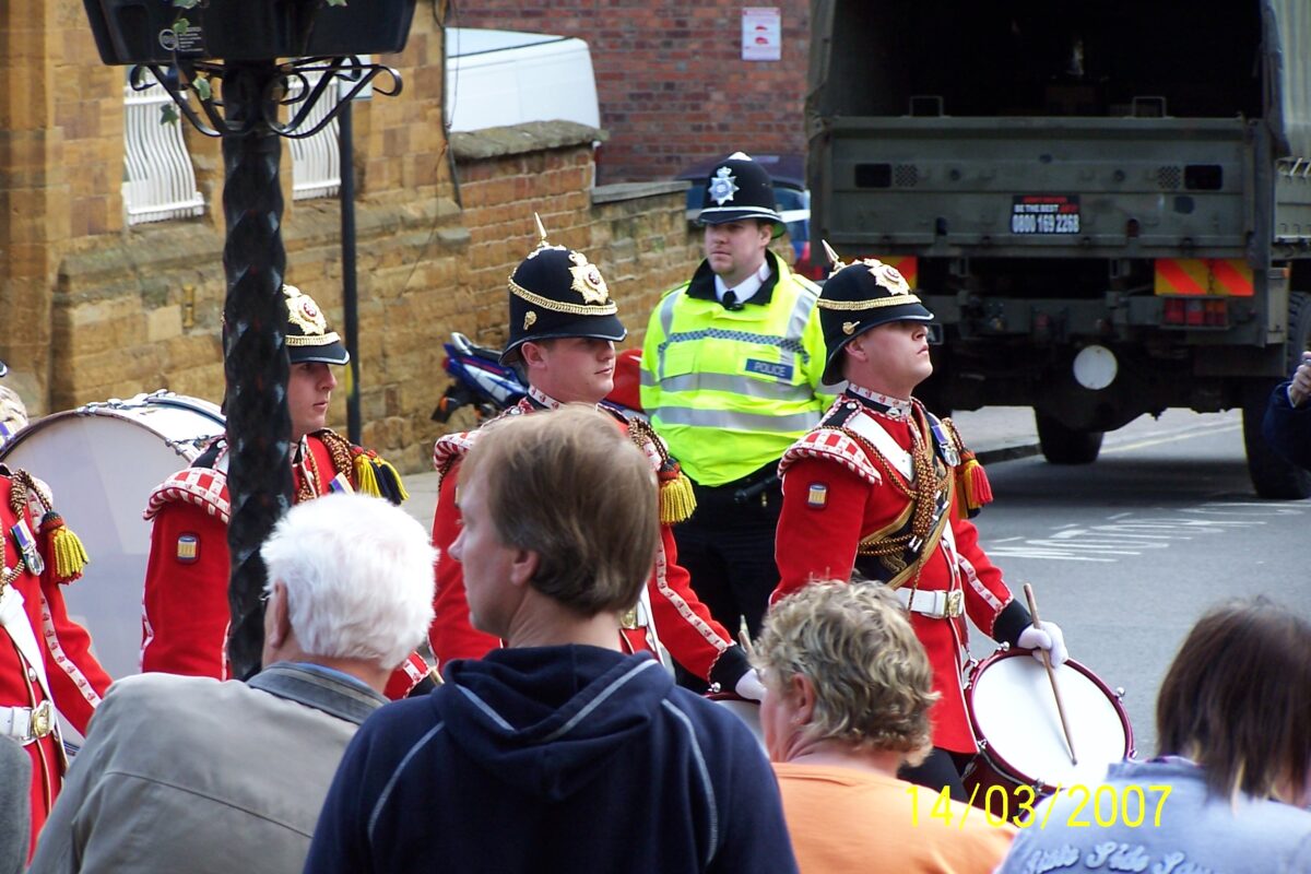 Northampton parade for the 2nd Battalion, Royal Anglian Regiment in 2007