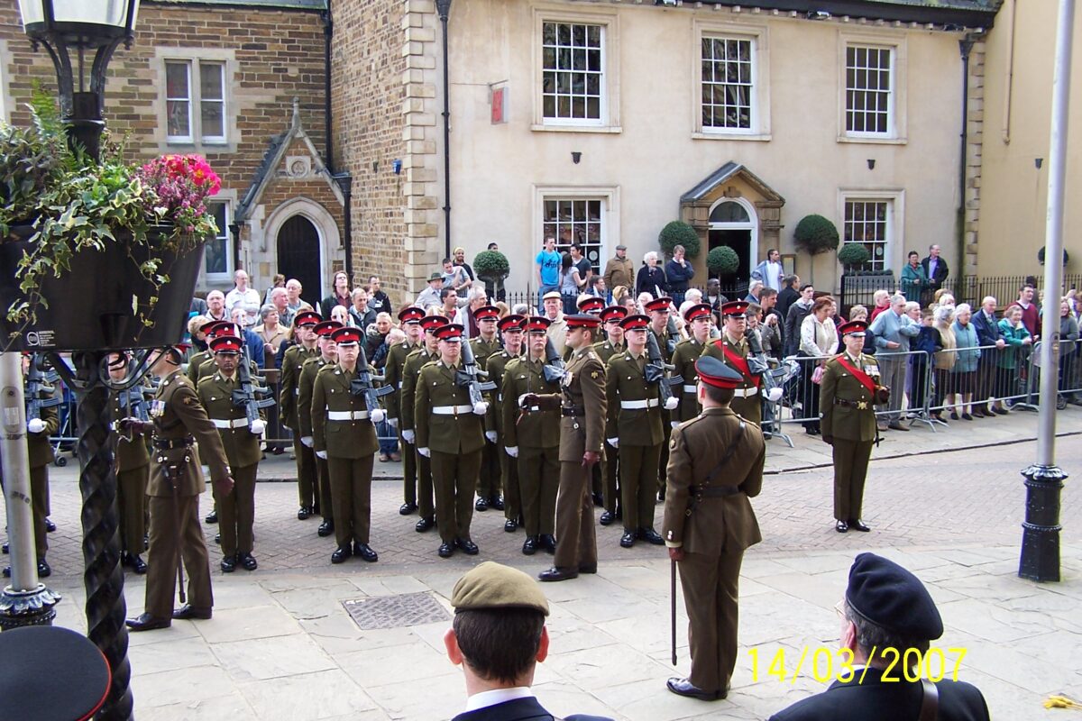 Northampton parade for the 2nd Battalion, Royal Anglian Regiment in 2009.