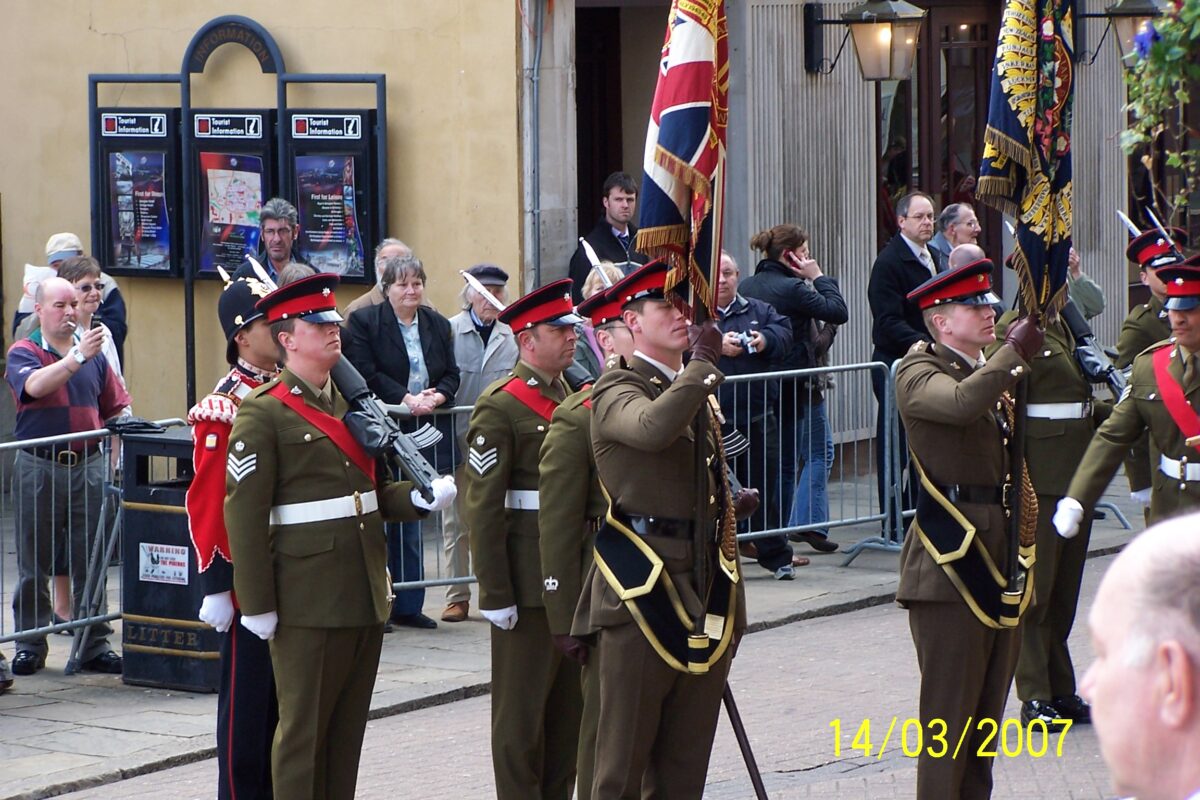 Northampton parade for the 2nd Battalion, Royal Anglian Regiment in 2009.