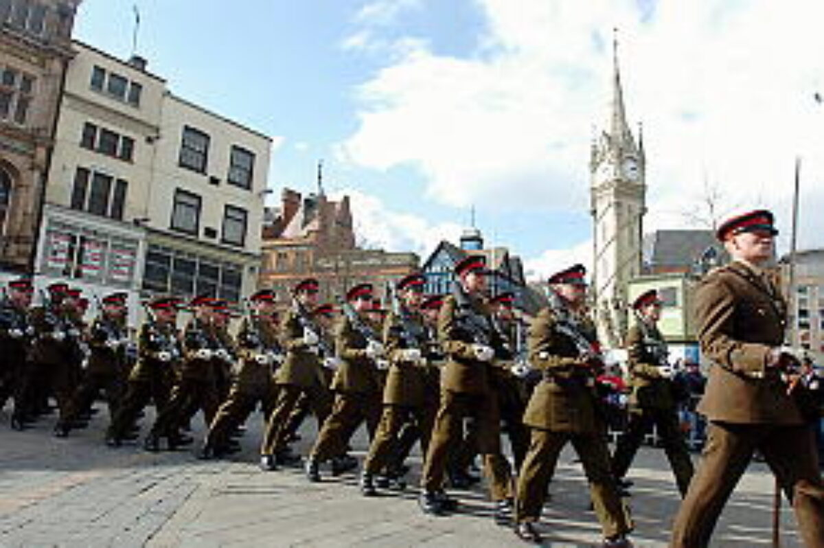 Northampton parade for the Regiment.