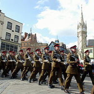 Northampton parade for the Regiment.