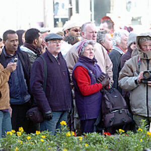 Soldiers from the 2nd Battalion Royal Anglian Regiment march through Leicester city centre. The scene in Town Hall Square. On 20 March 2007. Soldiers from the 2nd Battalion Royal Anglian Regiment march through Leicester city centre. The scene in Town Hall Square. On 20 March 2007.