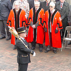 Soldiers from the 2nd Battalion Royal Anglian Regiment march through Leicester city centre. The scene in Town Hall Square