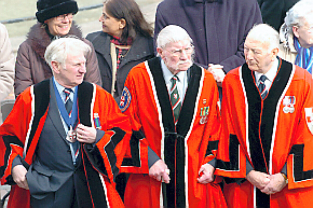 Soldiers from the 2nd Battalion Royal Anglian Regiment march through Leicester city centre. The scene in Town Hall Square