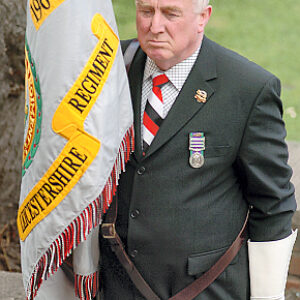 Soldiers from the 2nd Battalion Royal Anglian Regiment march through Leicester city centre. The scene in Town Hall Square
