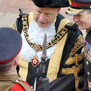 Soldiers from the 2nd Battalion Royal Anglian Regiment march through Leicester city centre. The scene in Town Hall Square