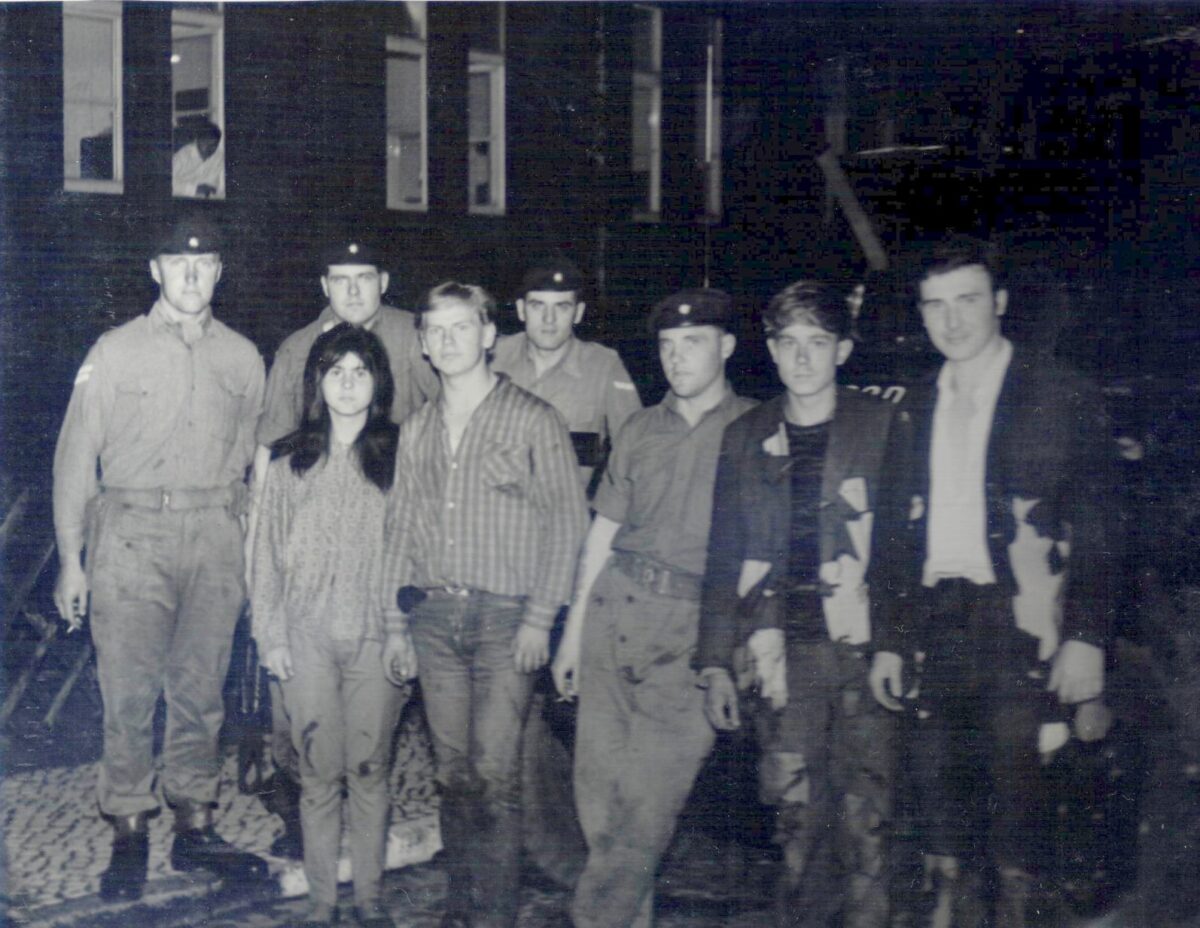 The 3rd Battalion was stationed in Berlin from 1964-66, the 2nd Battalion from 1978-81. This photograph was taken just after four refugees crossed from East to West Berlin in 1964. They were undetected by East German Guards and received assistance by four 3rd Battalion soldiers patrolling the Berlin Wall. The 3rd Battalion was stationed in Berlin from 1964-66, the 2nd Battalion from 1978-81. This photograph was taken just after four refugees crossed from East to West Berlin in 1964. They were undetected by East German Guards and received assistance by four 3rd Battalion soldiers patrolling the Berlin Wall.