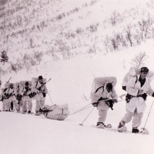 Allied Mobile Force (Land), 1975 Soldiers are trained to endure extreme weather conditions. Soldiers of 1st Battalion patrolling NATO’S Northern Flank in Norway.