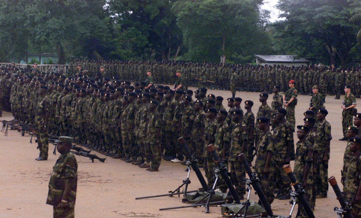 The 2nd Battalion, Royal Anglian Regiment was in Sierra Leone in 2000. Specifically, they were part of the International Military Assistance and Training Team (IMATT) and deployed in June and July 2000, with a portion of the unit (B Company) deployed from May 2000 to March 2001.