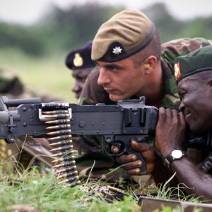 The 2nd Battalion, Royal Anglian Regiment was in Sierra Leone in 2000. Specifically, they were part of the International Military Assistance and Training Team (IMATT) and deployed in June and July 2000, with a portion of the unit (B Company) deployed from May 2000 to March 2001.