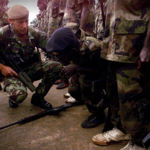 The 2nd Battalion, Royal Anglian Regiment was in Sierra Leone in 2000. Specifically, they were part of the International Military Assistance and Training Team (IMATT) and deployed in June and July 2000, with a portion of the unit (B Company) deployed from May 2000 to March 2001.