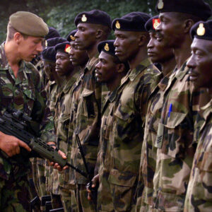 The 2nd Battalion, Royal Anglian Regiment was in Sierra Leone in 2000. Specifically, they were part of the International Military Assistance and Training Team (IMATT) and deployed in June and July 2000, with a portion of the unit (B Company) deployed from May 2000 to March 2001.
