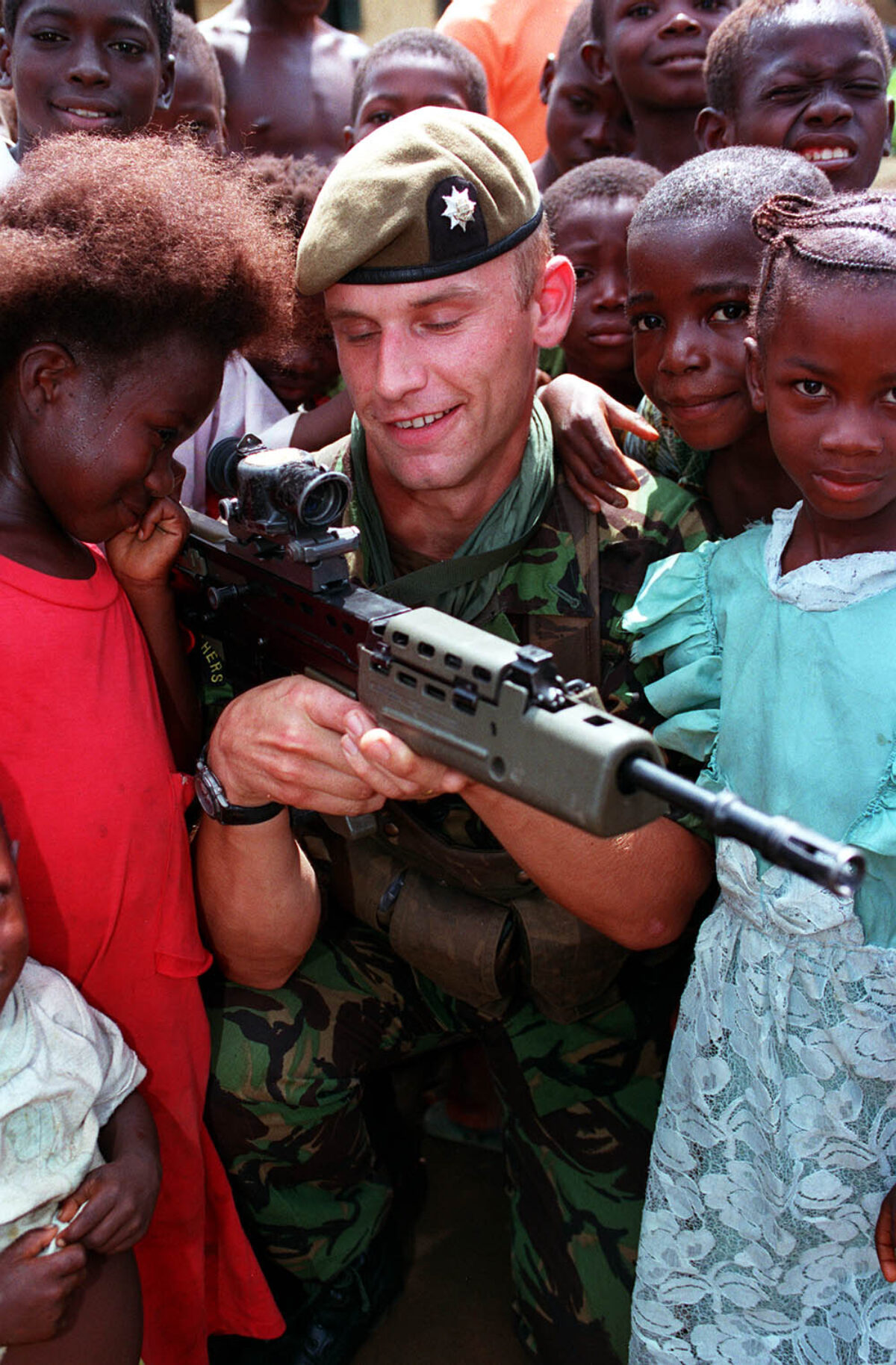 The 2nd Battalion, Royal Anglian Regiment was in Sierra Leone in 2000. Specifically, they were part of the International Military Assistance and Training Team (IMATT) and deployed in June and July 2000, with a portion of the unit (B Company) deployed from May 2000 to March 2001.