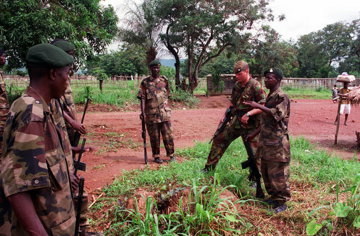 The 2nd Battalion, Royal Anglian Regiment was in Sierra Leone in 2000. Specifically, they were part of the International Military Assistance and Training Team (IMATT) and deployed in June and July 2000, with a portion of the unit (B Company) deployed from May 2000 to March 2001